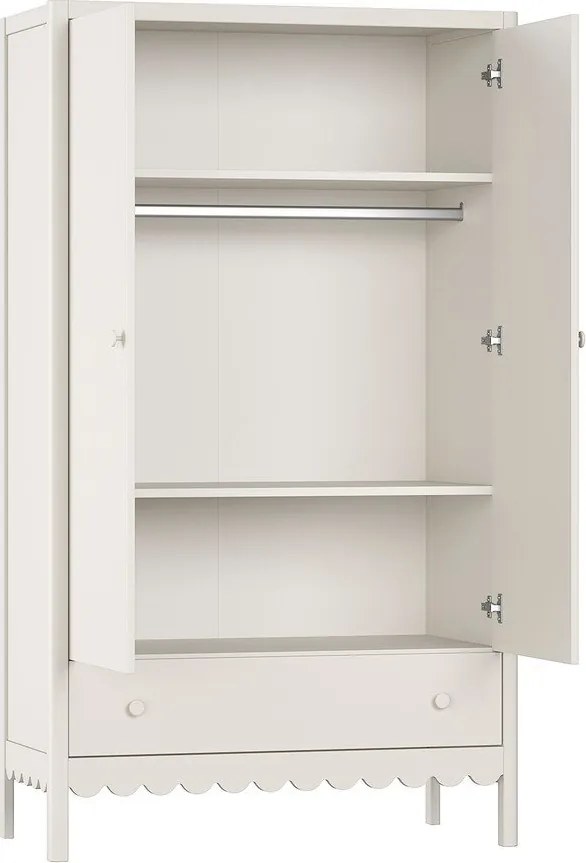 Béžová detská šatníková skriňa 110x190x55 cm Swingo – Vipack
