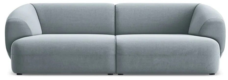 Svetlomodrá zamatová pohovka 232 cm Moana – Makamii