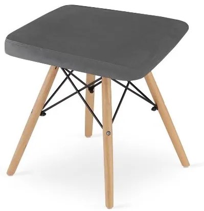 Bestent Taburetka Grey Velvet