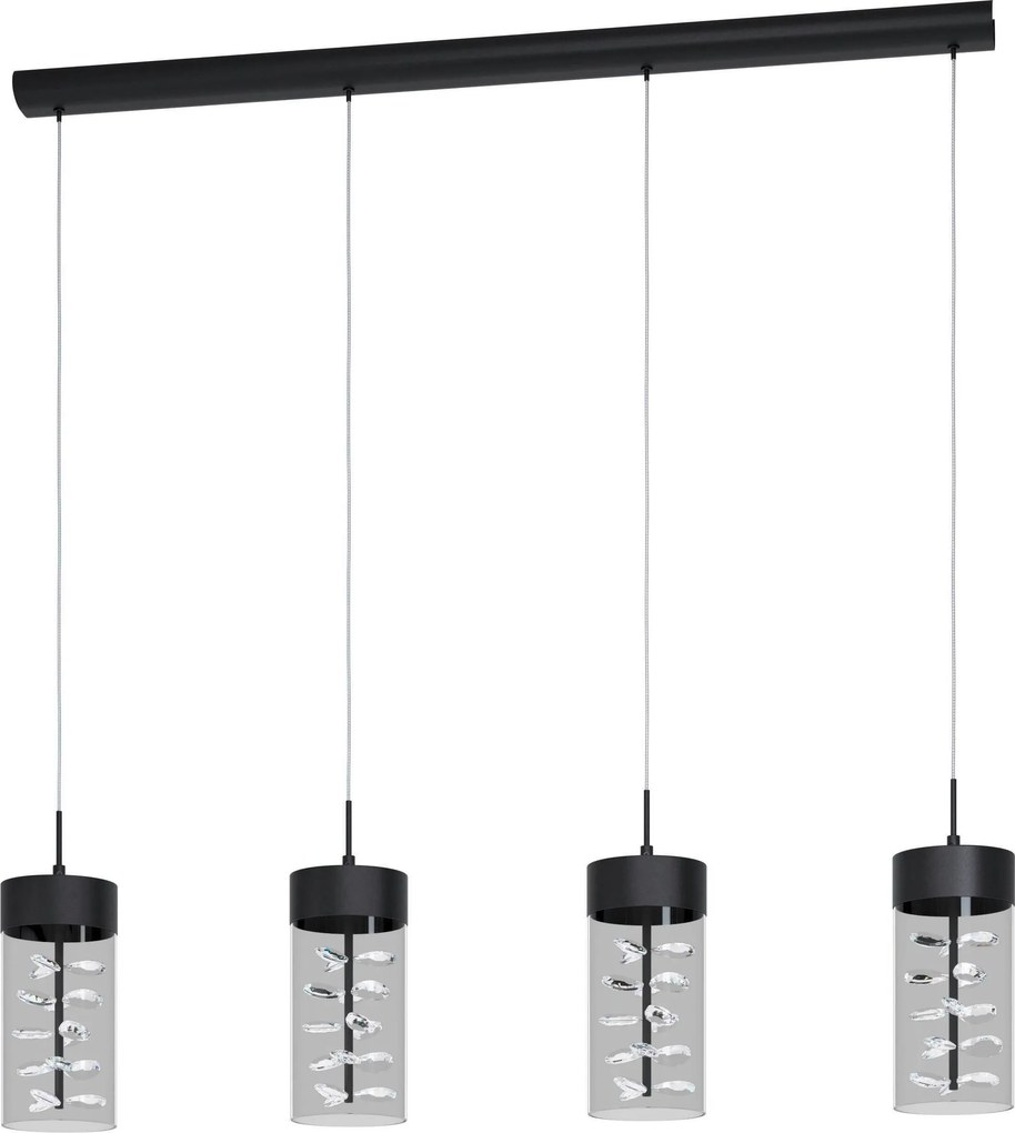 XXXLutz KRIŠTÁĽOVÉ ZÁVESNÉ SVIETIDLO, 105/12/110 cm Eglo - Online Only bytové doplnky - 003348280002