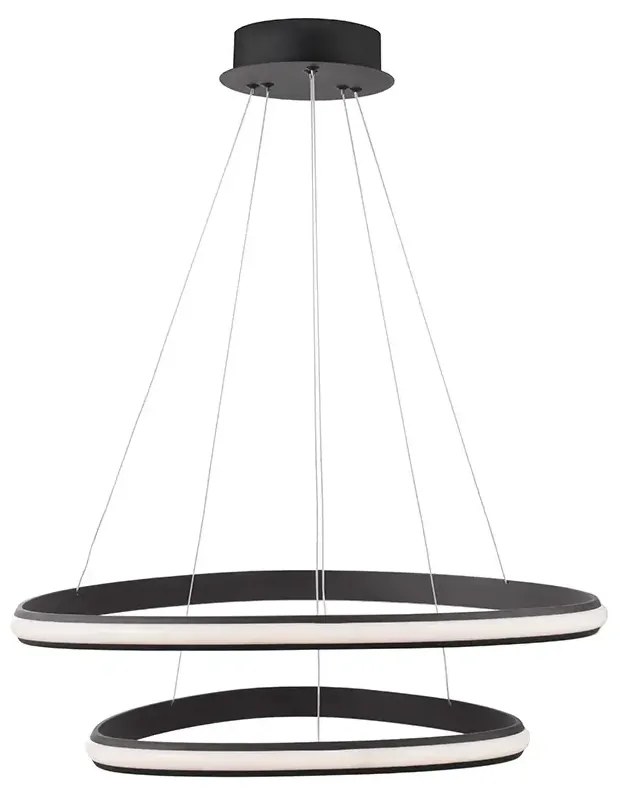 LED luster Aries 59 čierne