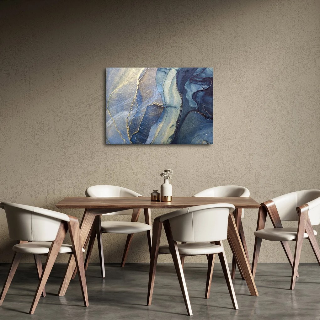 Obraz - Abstrakcia alkoholovým atramentom (70x50 cm)