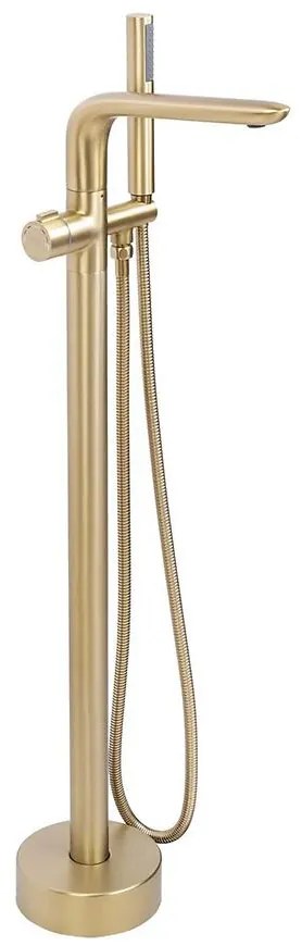Voľne stojaca vaňová batéria Rea Clark zlatá kartáčovaná