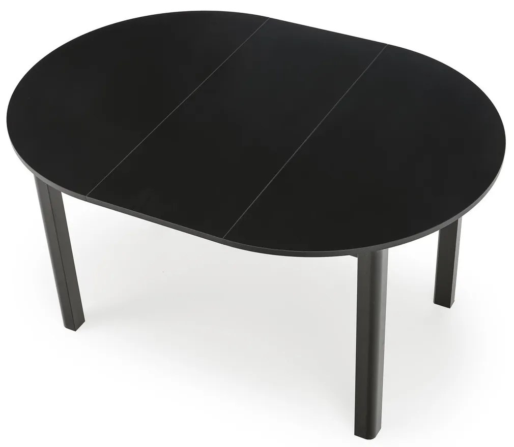 Jedálenský rozkladací stôl RINGO 102/142 cm čierny