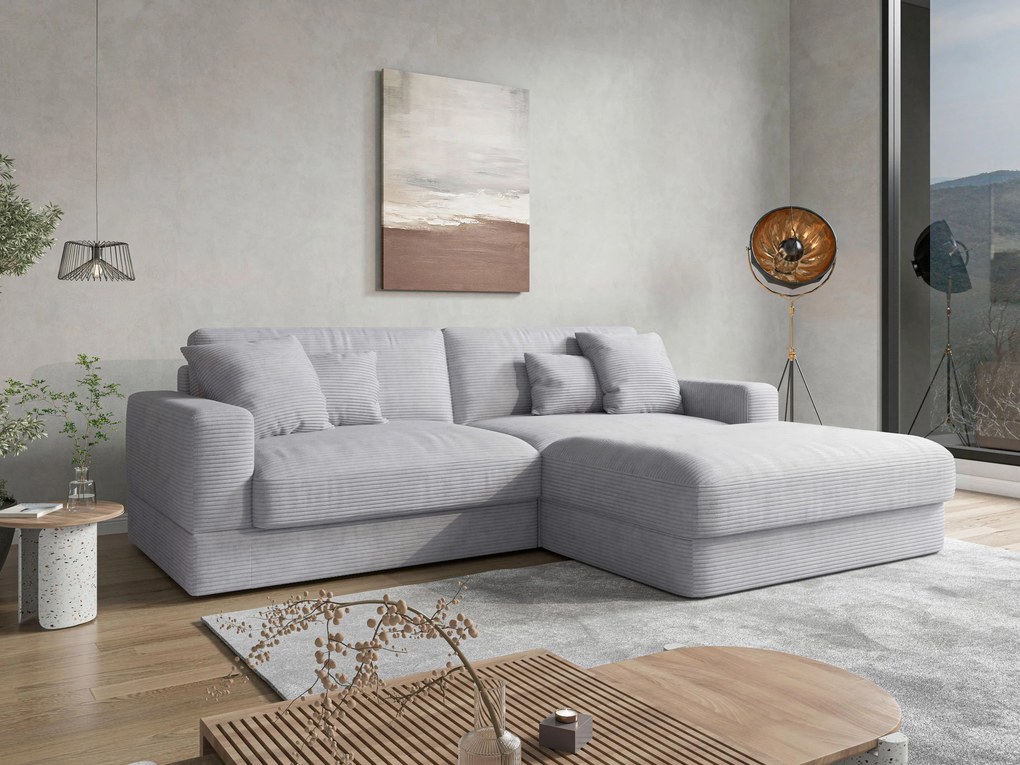 XXXLutz ROHOVÁ SEDAČKA, textil, strieborná Sit & More - Sedačky - 000144027418