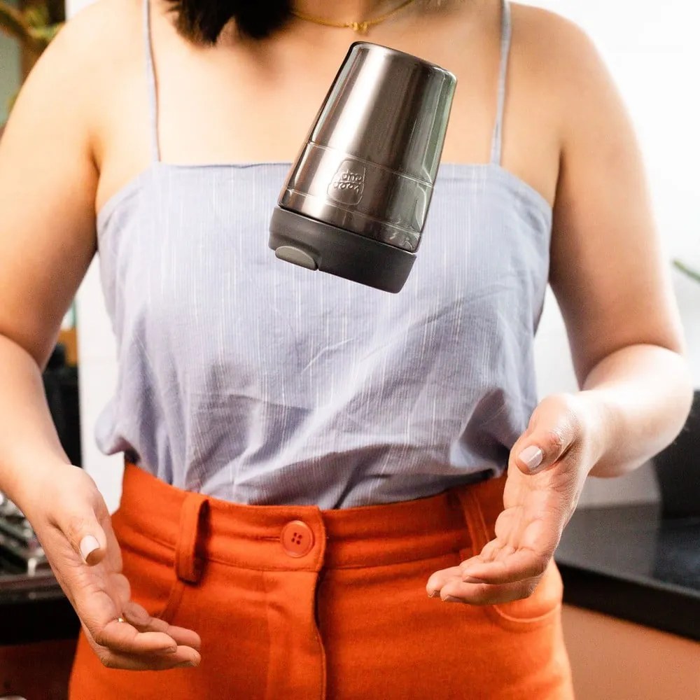 Antracitovosivý termo hrnček 454 ml Helix Therman Nitro Gloss L – KeepCup