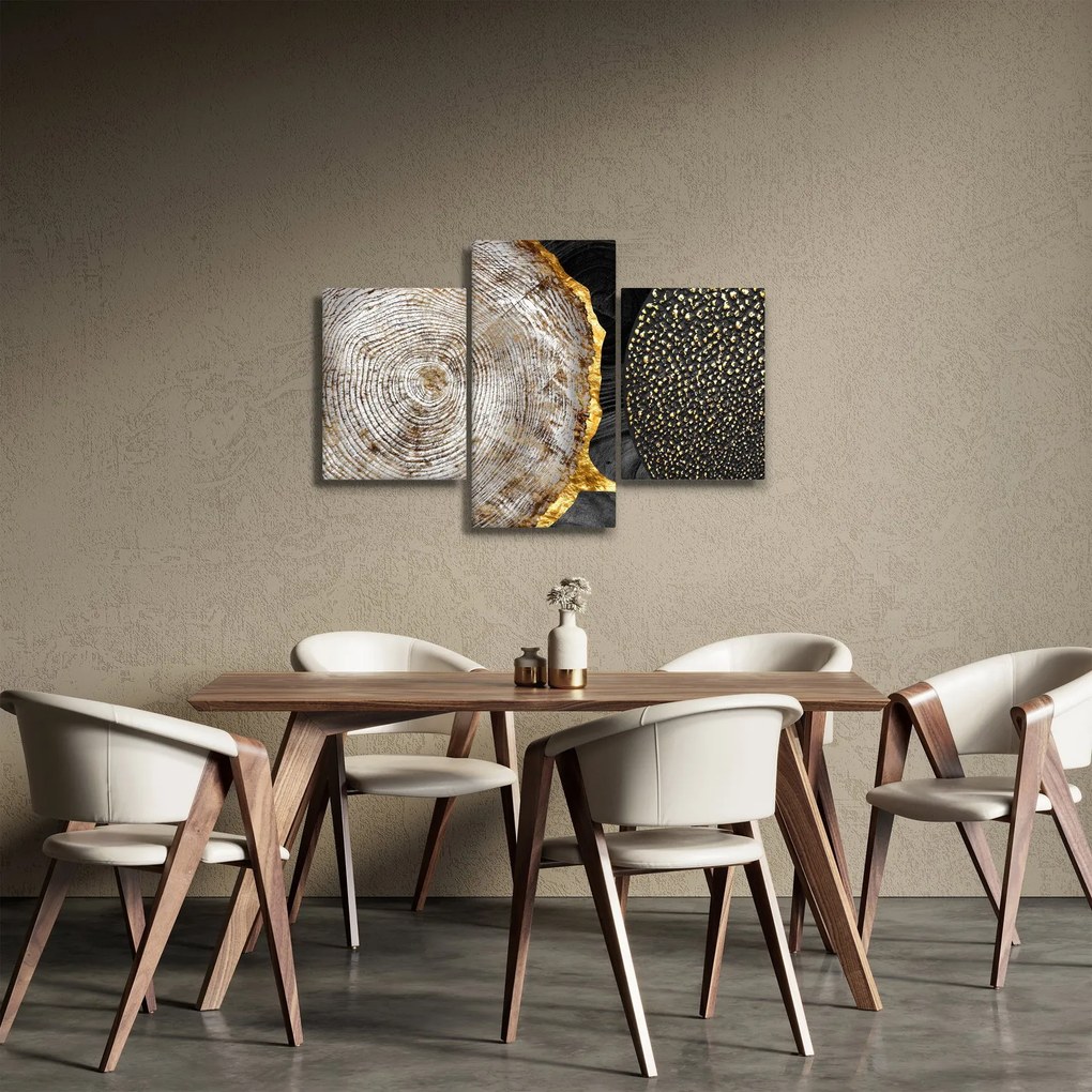 Obrázok - Kmeň stromu v koláži 2 (90x60 cm)