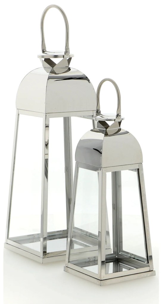 Dekorstudio Sada strieborných lampášov GLAMOUR 40cm,53cm