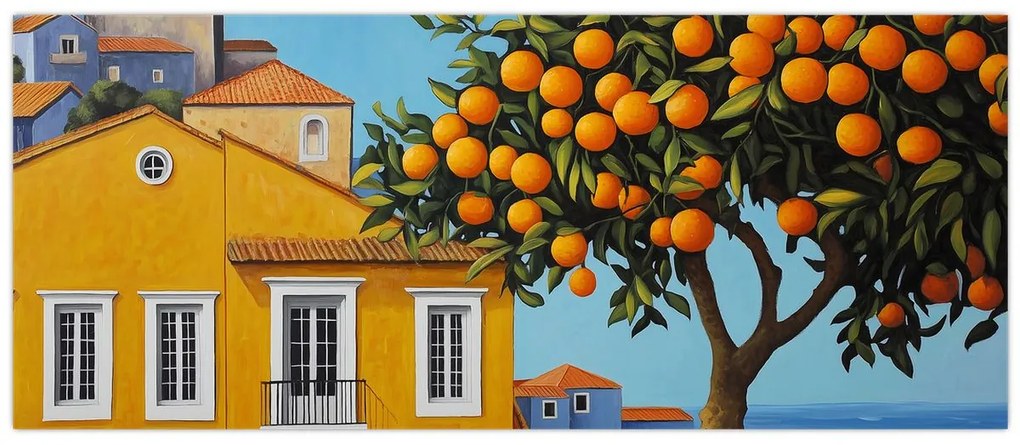 Obraz - Pomarančovník (120x50 cm)