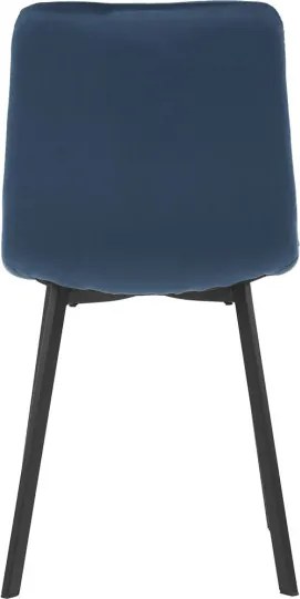 Jedálenská stolička zamatová, modrá DCL-973 BLUE4
