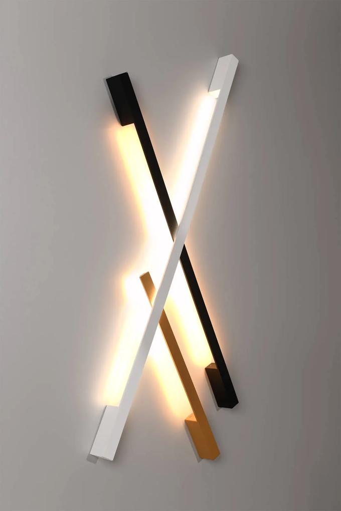 Nástenné LED svietidlo Sappo l, 1xled 25w, 3000k, b