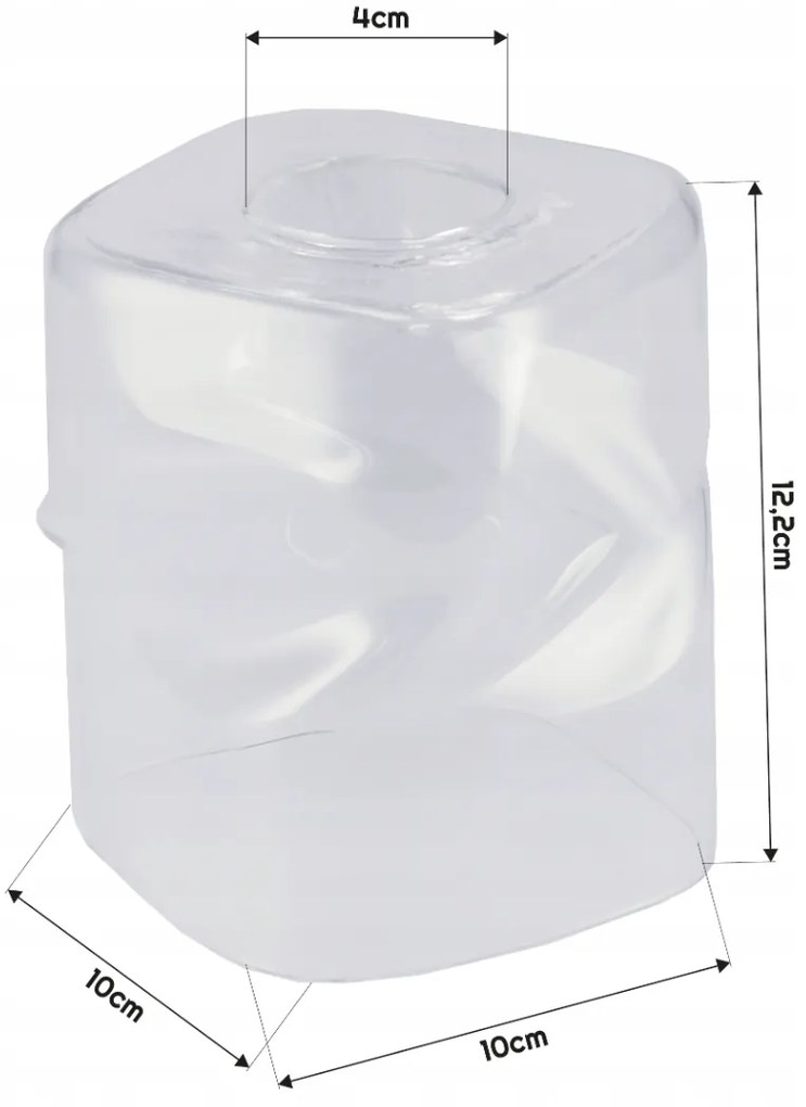 BERGE LED luster stropné svietidlo 2xE27, skladací sklenený štvorec, transparentný