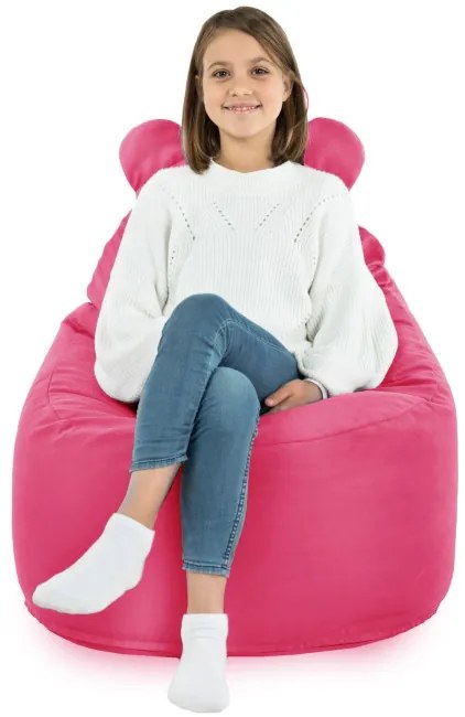 Kreslo pre deti Teddy ružové