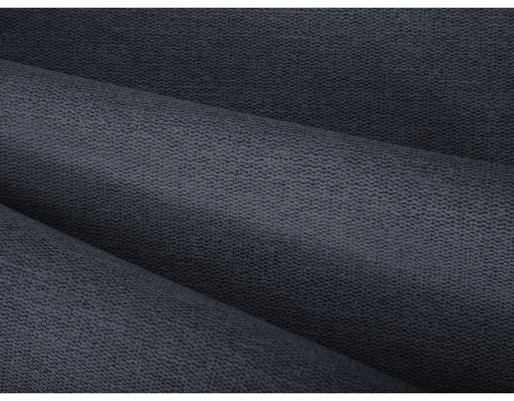 Tmavomodrá čalúnená dvojlôžková posteľ s úložným priestorom s roštom 200x200 cm Casey – Mazzini Beds