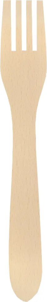 AMADEA Drevená vidlička, masívne drevo, dĺžka 18,5 cm