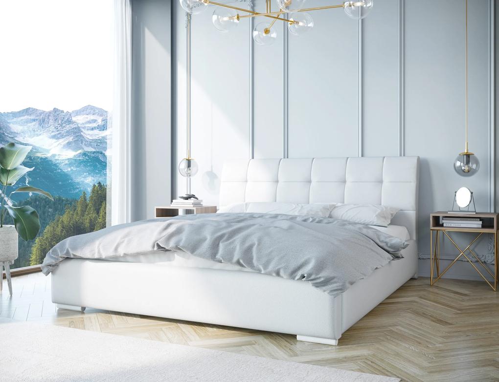 Luxusná čalúnená posteľ OSLO - Železný rám,160x200