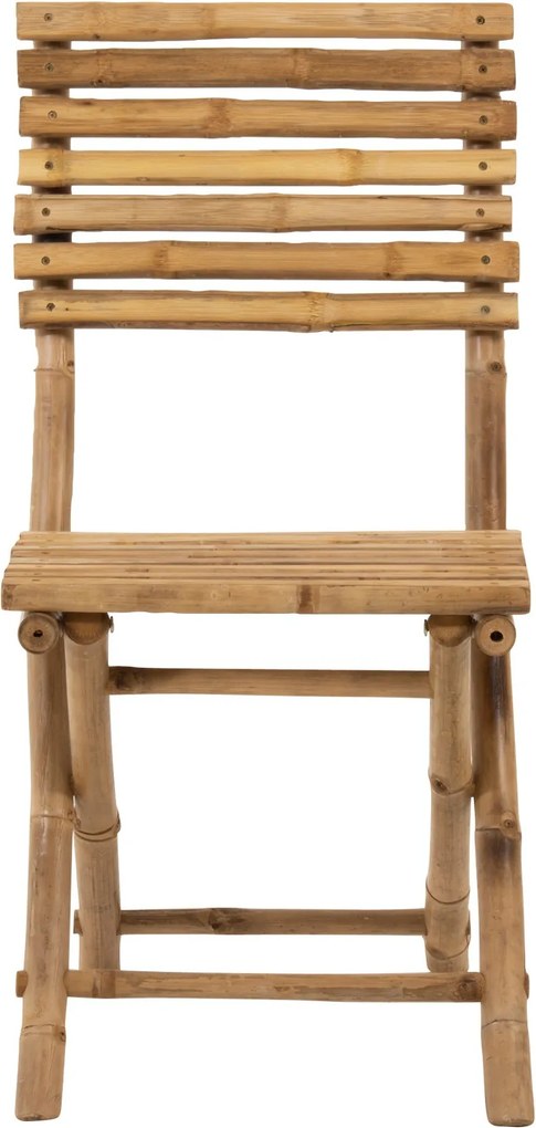 Prírodná bambusová skladacia stolička Bamboo Pliable - 54*45*85cm