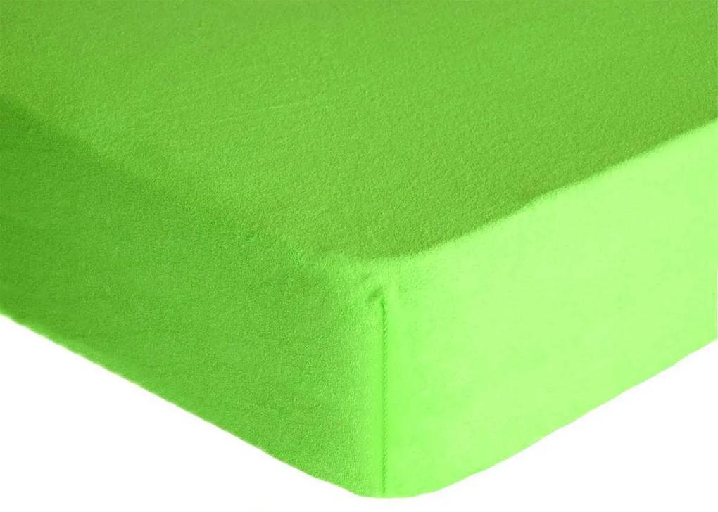 Prestieradlo, Froté Premium, zelené 70 x 140 cm