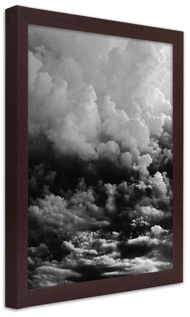 Gario Plagát Čierne mraky Farba rámu: Bez rámu, Rozmery: 60 x 90 cm