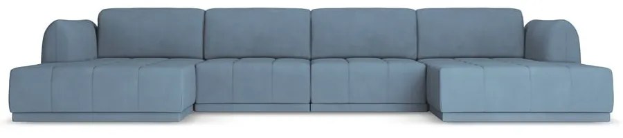 Svetlomodrá rohová pohovka Hoku – Makamii