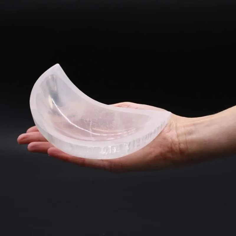Selenit miska Mesiac 15cm