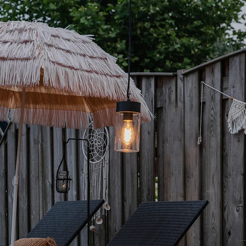 Moderné závesné svietidlo čierne IP44 - Jarra