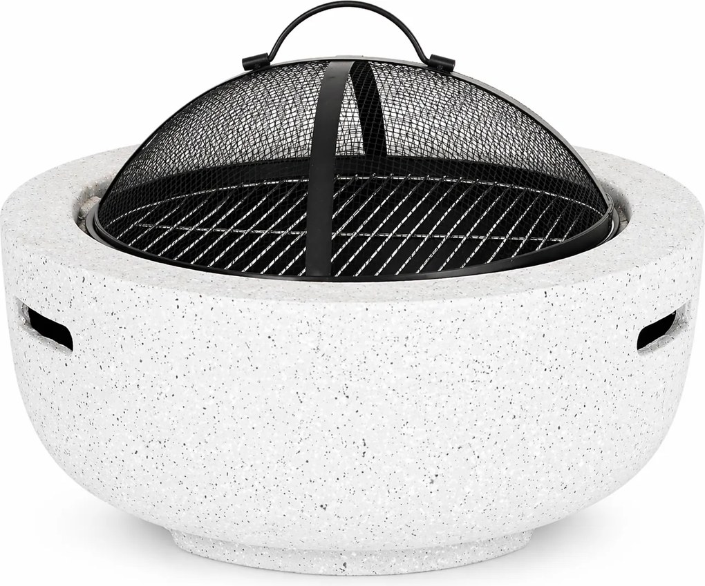 BBQ Meeting Záhradné ohnisko s roštom a príslušenstvom 60 × 60 × 42 cm – záhradný krb, ohnisko a gril v jednom