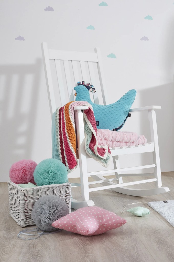 Hojdacie kreslo Cosy biele