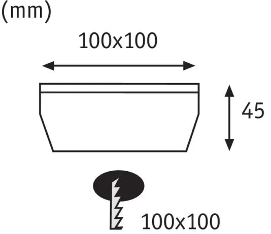 Paulmann 93774 - LED/0,24W IP67 Solárne nájazdové svietidlo CUBE 1,2V