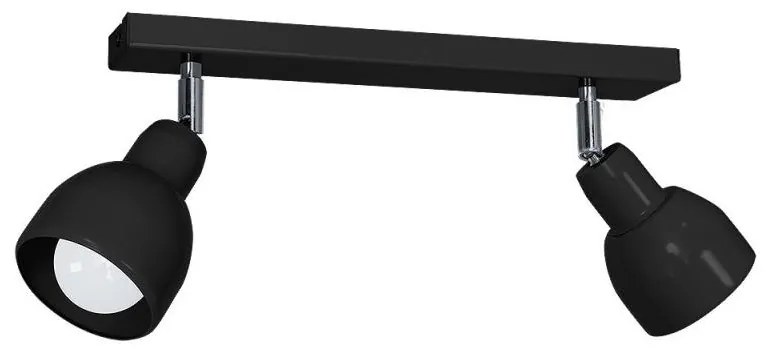 Bodové svietidlo PIK 2xE27/60W/230V čierna
