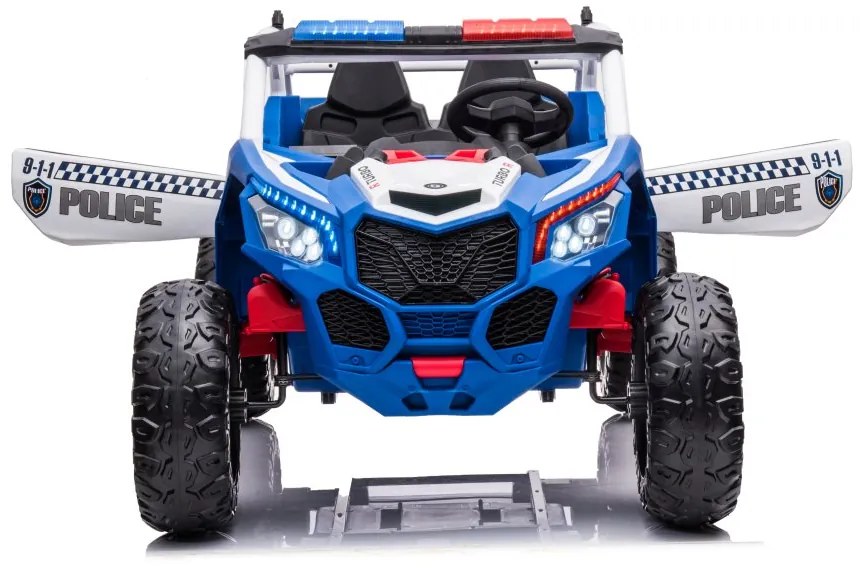 LEAN CARS ELEKTRICKÉ AUTÍČKO BUGINA XB-2118 POLÍCIA - 4x4 - Modrá - 4x45W - BATÉRIA - 24V7Ah- 2024