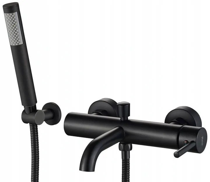 Rea Lungo, vaňová batéria s ručnou sprchovou súpravou, čierna matná, REA-B6634
