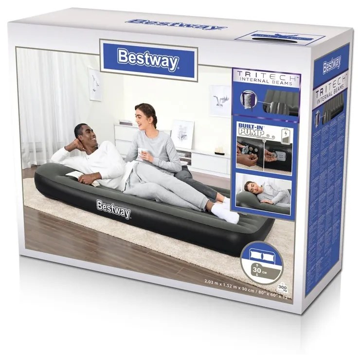 Nafukovací matrac s pumpou 203 x 152 x 30 cm Bestway 67930