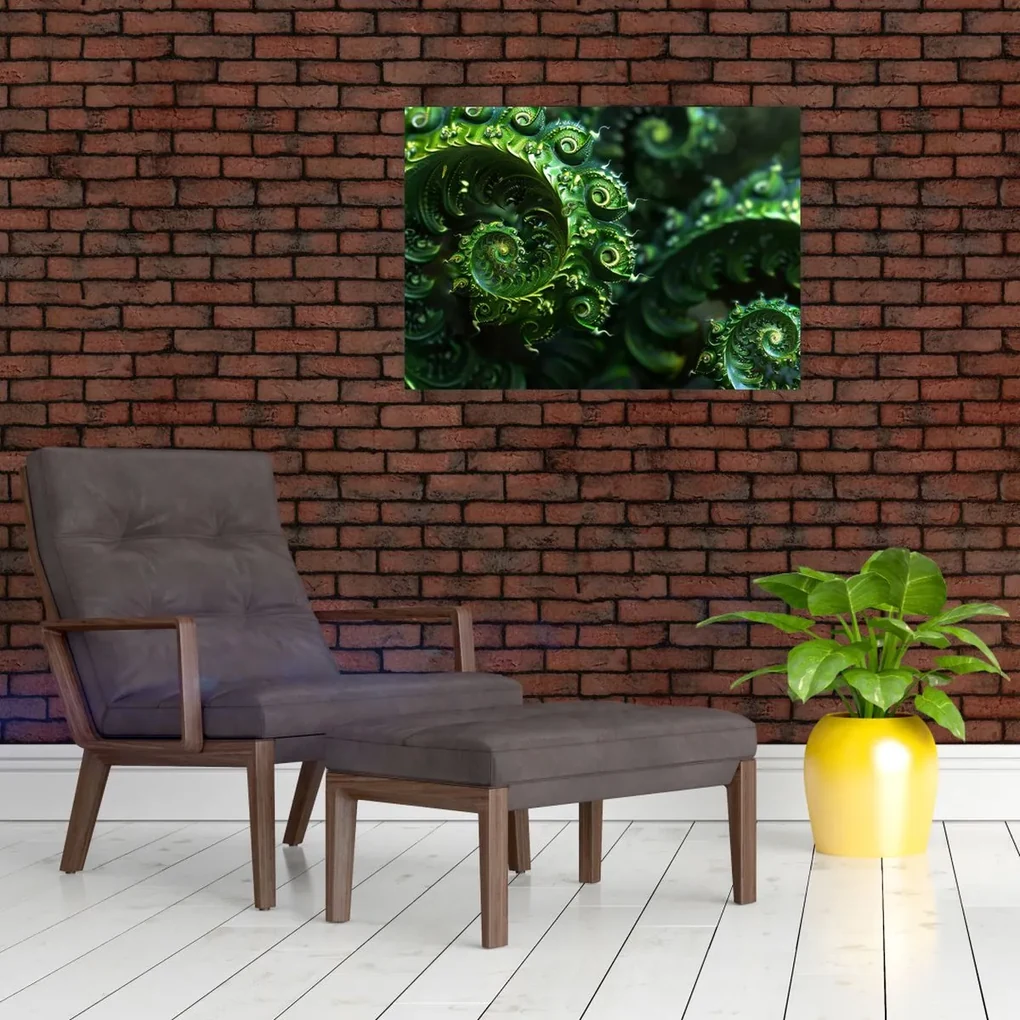 Sklenený obraz - Špirály (70x50 cm)