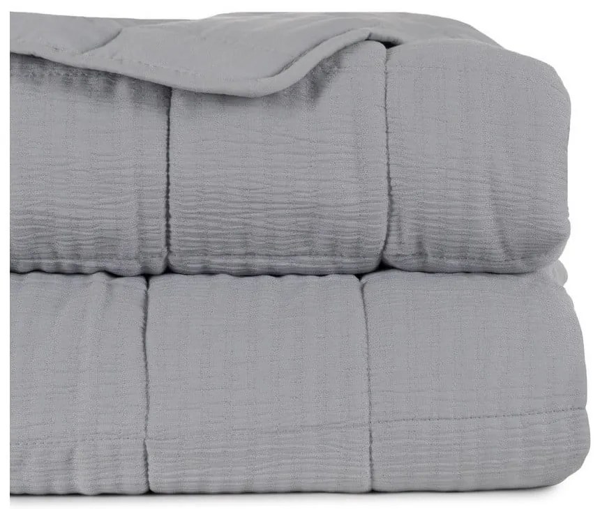 Sivý prešívaný pléd 180x260 cm – Ixia