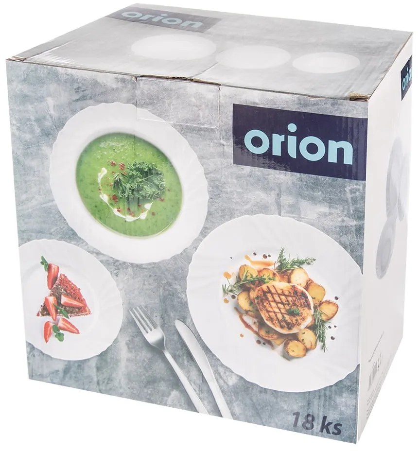 Sklenená jedálenská súprava 18 ks Luna – Orion