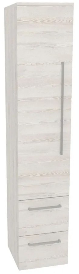 Mereo, Mereo Bino, kúpeľňová skrinka vysoká 163 cm, ľavá, Multidecor, White Loft Pine, MER-CN697WLP1