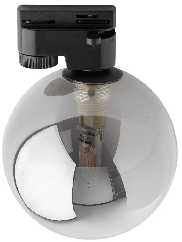 Stropné svietidlo do lištového systému TRACER 1xG9/8W/230V čierna/dymová čierna