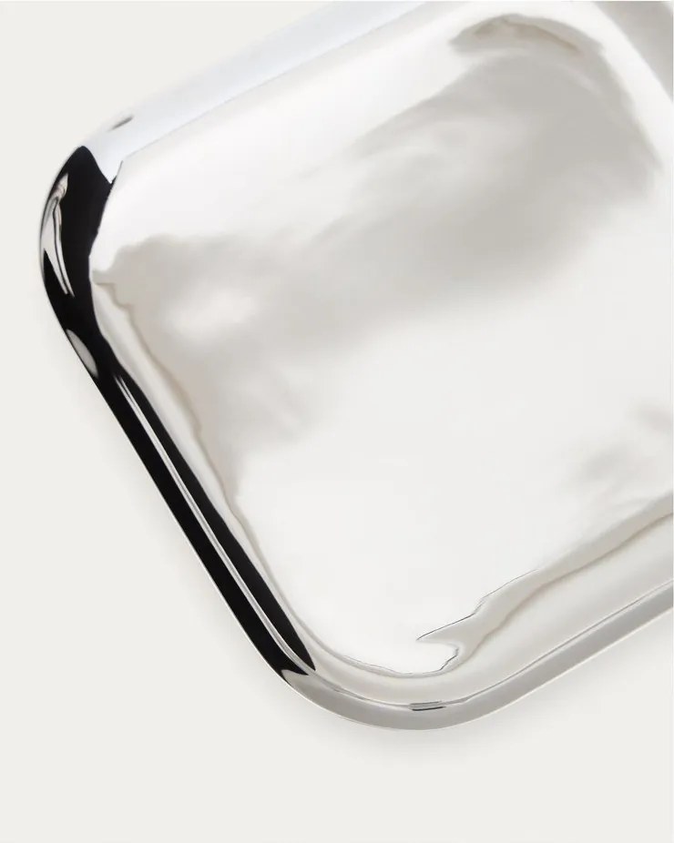 Servírovacie tácky v súprave 2 ks z nehrdzavejúcej ocele 15x29 cm Nirela – Kave Home