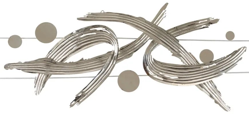 Kovová nástenná dekorácia 121x52 cm Mondrian – Mauro Ferretti