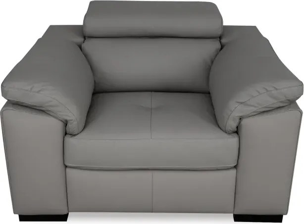 Moderné kožené kreslo LOREN II, tm. modrá (madras - 106 dark blue)