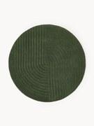 Okrúhly ručne tuftovaný vlnený koberec Mason