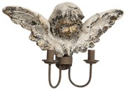 Zlatá patina nástenná lampa ANGEL