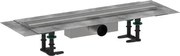 Hansgrohe RainDrain Compact, úplná sada sprchového žľabu 600 pre štandardnú inštaláciu, kartáčovaná nerezová oceľ, HAN-56174800