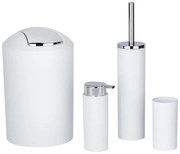 WENKO 24077800 - Sada CALVO 6,5x13 cm biela/lesklý chróm