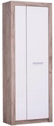 Skriňa Astor  Dub Šedá/Biely lesk11008564