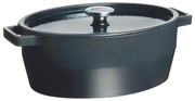 Pyrex Liatinový kastról s pokrievkou 6 l, 33 x 25 cm, sivá, 6 l
