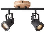 Brilliant - Bodové svietidlo INGE 2xGU10/6W/230V borovica