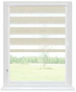 Dekodum Roleta deň a noc v bielej kazete soft, farba látky Béžová Šířka (cm): 55, Dĺžka (cm): 150, Strana mechanizmu: Práva