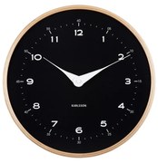Karlsson 5995BK dizajnové nástenné hodiny čierna, pr. 30 cm